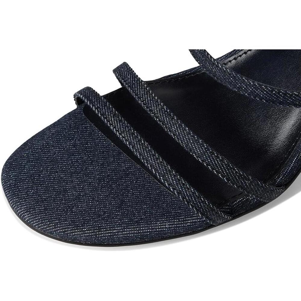 Calvin Klein Womens Jayla Strappy Tapered Heel Sandal Blue Denim Sz 6 $99 MSRP - Picture 6 of 8